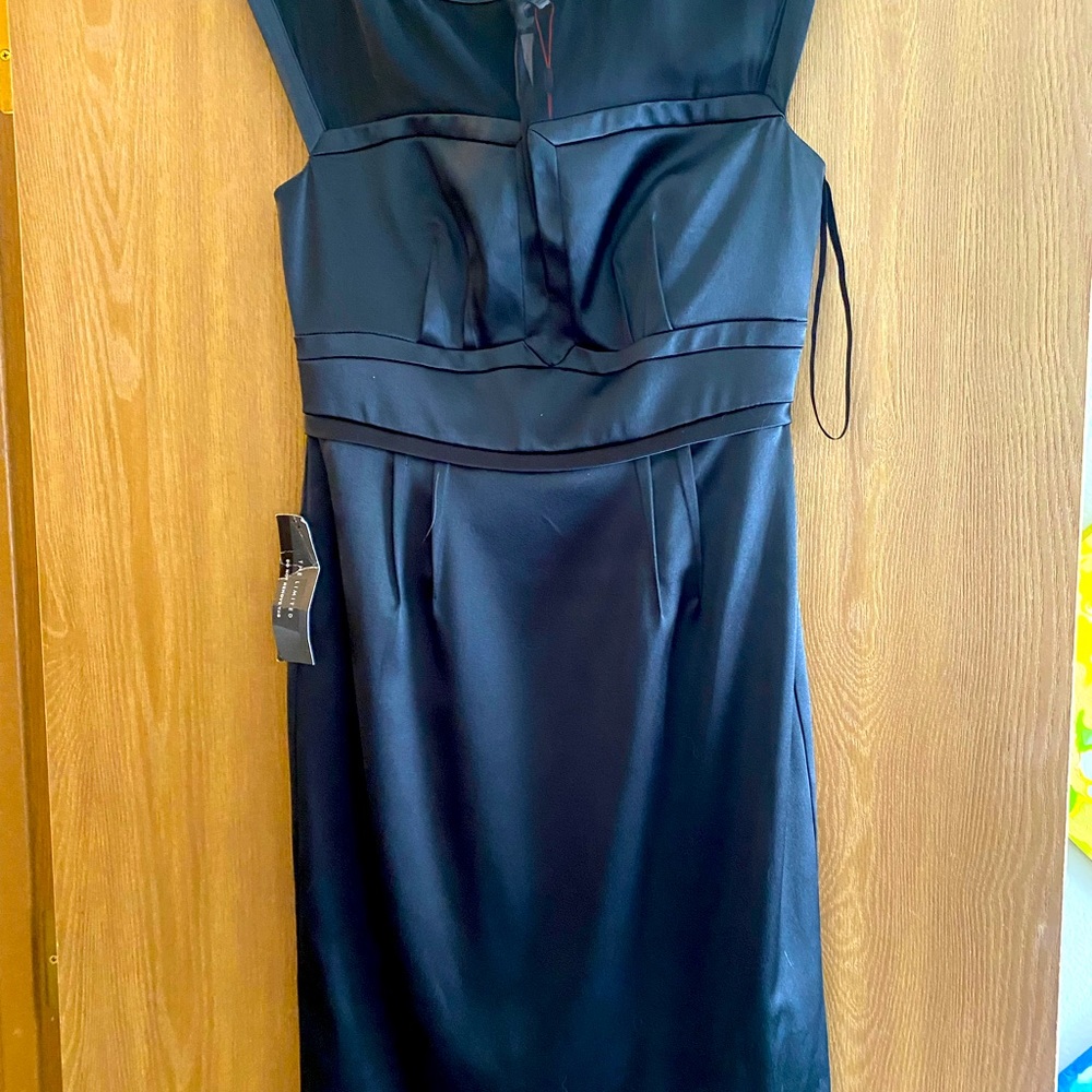 Satin black dress, new with tags, the limited.
